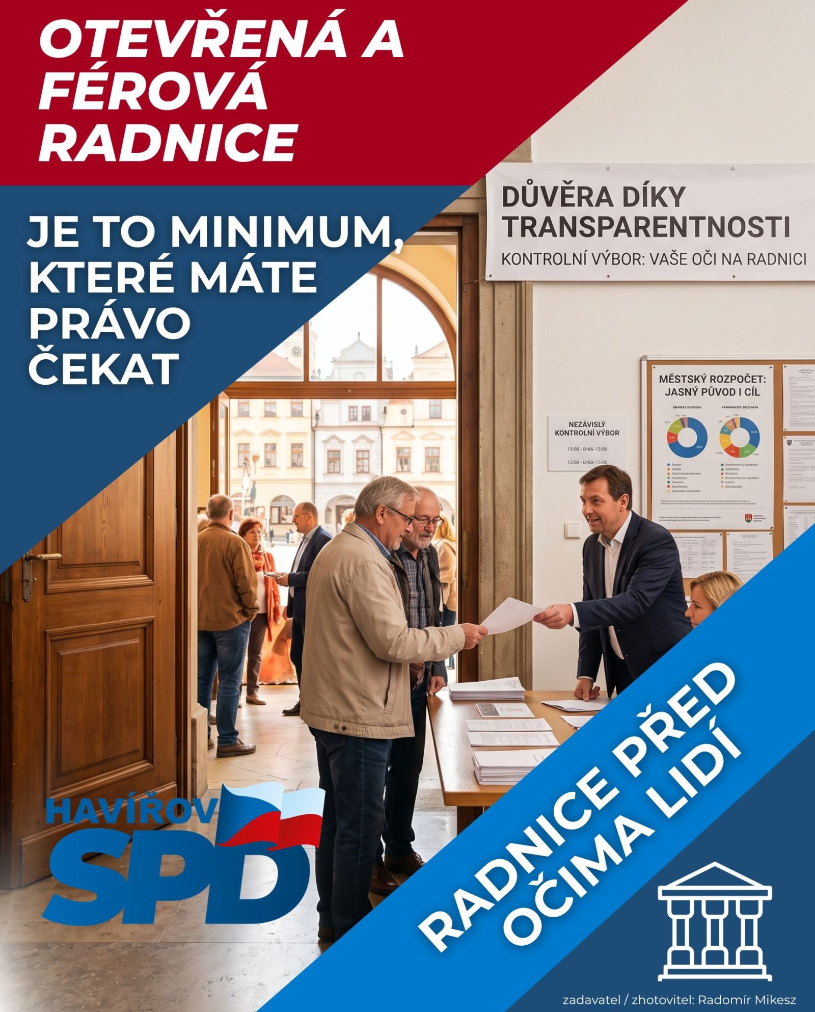 Radnice před očima lidí